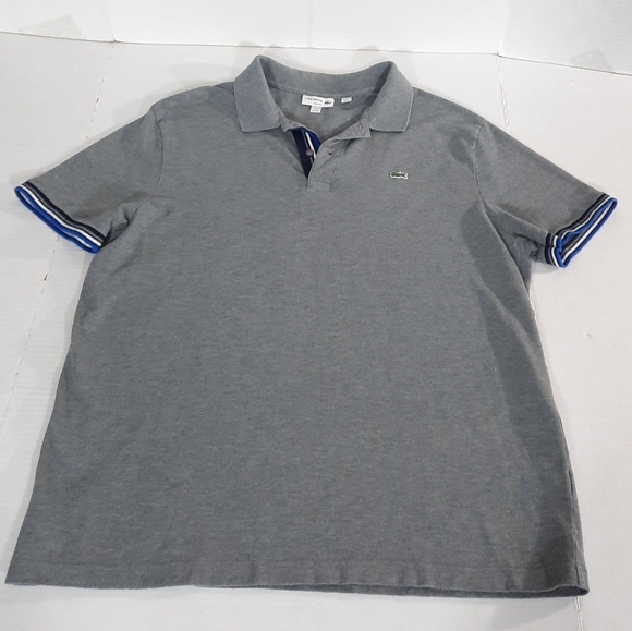 Lacoste Slim Fit Tipped Sleeve Polo Shirt - Picture 2 of 4